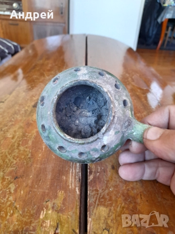 Старо Керамично кандило, снимка 5 - Други ценни предмети - 52828860