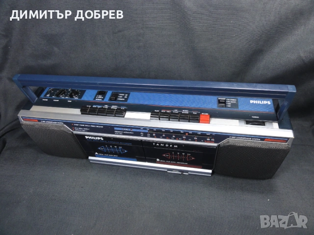 СТАР РЕТРО ДВУКАСЕТЪЧЕН РАДИО КАСЕТОФОН PHILIPS D8069/01, снимка 5 - Радиокасетофони, транзистори - 53273770