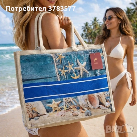 Плажна чанта , снимка 2 - Чанти - 54039647