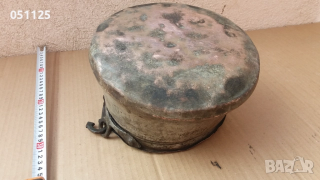 възрожденско малко бакърче, сватбарско , снимка 13 - Антикварни и старинни предмети - 52380529
