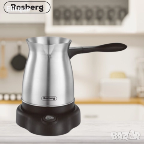 Джезве електрическо Rosberg, 600W, 500мл., инокс, 2 ГОДИНИ ГАРАНЦИЯ, снимка 4 - Кани - 52786930