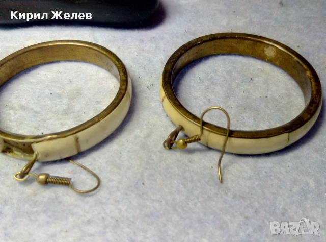 СТАРИ БРОНЗОВИ ЕТНО АРТ ОБЕЦИ ИНКРУСТИРАНИ с РОГ РЪЧНА ТРАДИЦИОННА ИЗРАБОТКА 10545, снимка 8 - Антикварни и старинни предмети - 51280163