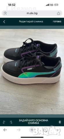 Puma черни кецове, снимка 4 - Кецове - 52311349