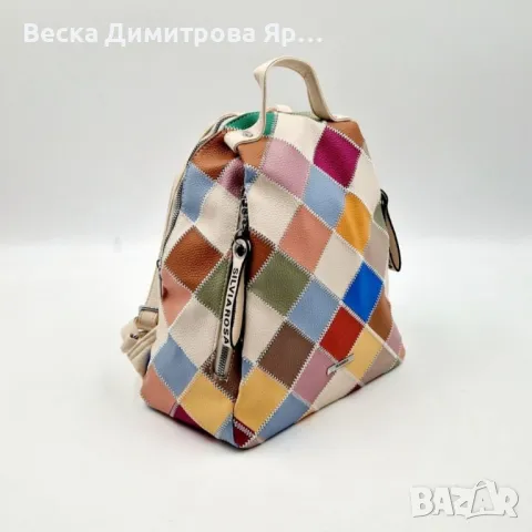 Модерна цветна дамска раница от еко материал, снимка 16 - Чанти - 50276145