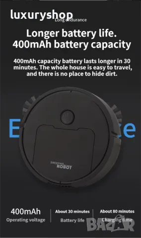 БЕЗПЛАТНА ДОСТАВКА! Чисто нови! Прахосмукачка робот, снимка 3 - Прахосмукачки - 50088180