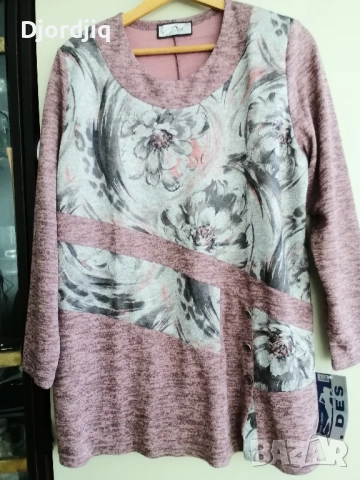 Дамски блузи ХЛ нови!! , снимка 2 - Блузи с дълъг ръкав и пуловери - 52419077