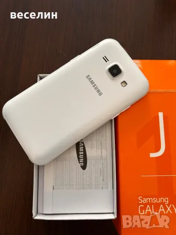 Чисто НОВ Samsung Galaxy J1 (SM-J100H) 4GB, бял цвят, снимка 2 - Samsung - 49559317