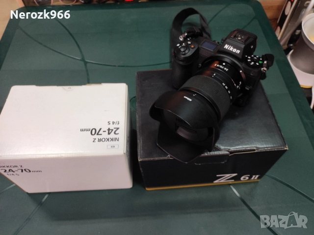 Фотоапарат Nikon Z6 II Black + Обектив Nikon Z Nikkor 24-70mm f4 S+светкавица GODOX V1n