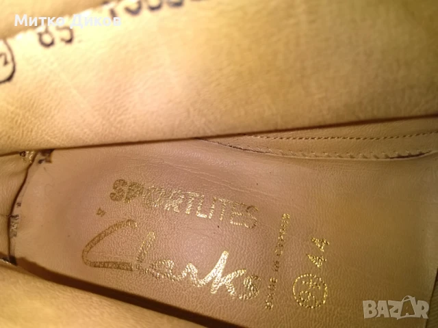 Мъжки маркови обувки боти естествена кожа Clarks стелка 275мм реален размер №43, снимка 10 - Мъжки боти - 51080377