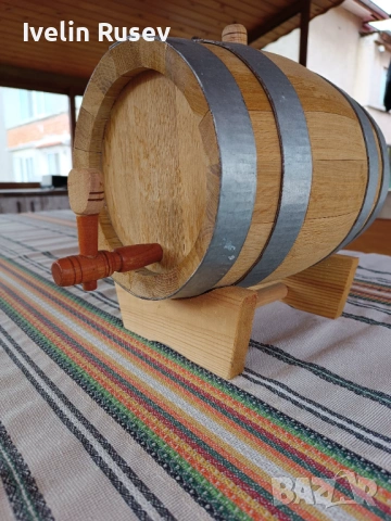 Дървено буренце 5 литра -ново