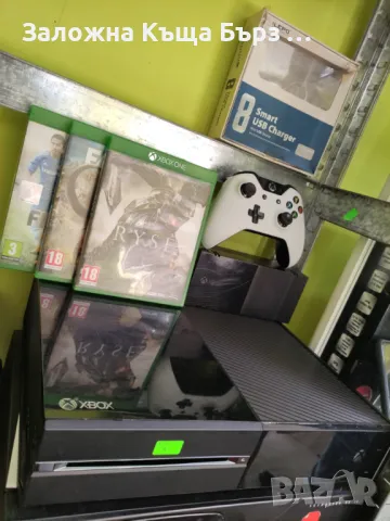 Xbox One + Оригинален джойстик + 4 игри ; Много добро състояние !!!, снимка 1