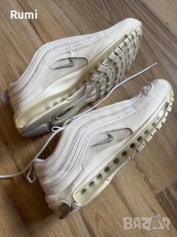 Оригинални бели сникърси Nike Air Max 97! 42,5 н, снимка 6 - Маратонки - 24980084