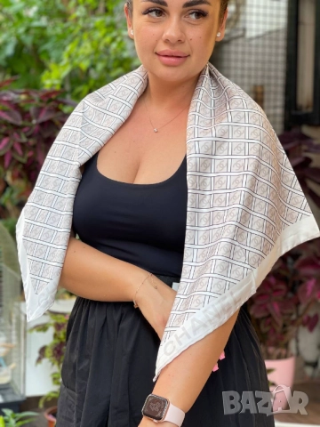 шал 100х100см chanel versace , снимка 12 - Шалове - 51454077