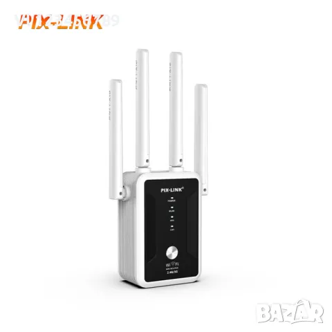 PIX-LINK AC32 двулентов безжичен ретранслатор AC1200Mbps  2.4G 5GHz Wifi рутер Extender AP, снимка 1 - Рутери - 47050002