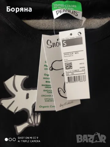 Benetton нова с етикет тениска Snoopy, снимка 4 - Тениски - 50058256