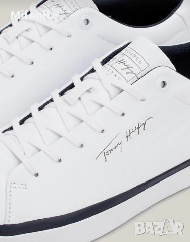ТОП оферта! Нови оригинални Tommy Hilfiger кожа н.43, снимка 7 - Маратонки - 51618751