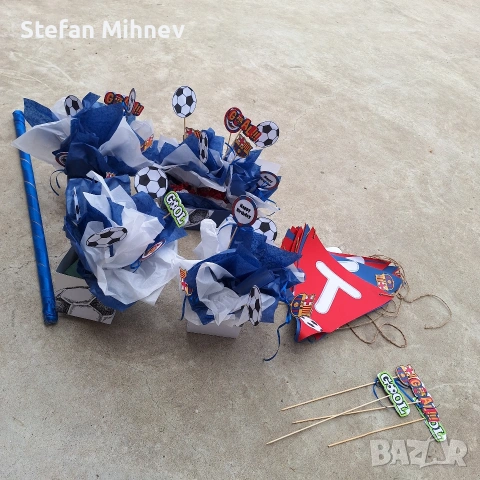 украса за детски рожден ден барса, снимка 2 - Детски якета и елеци - 53942487