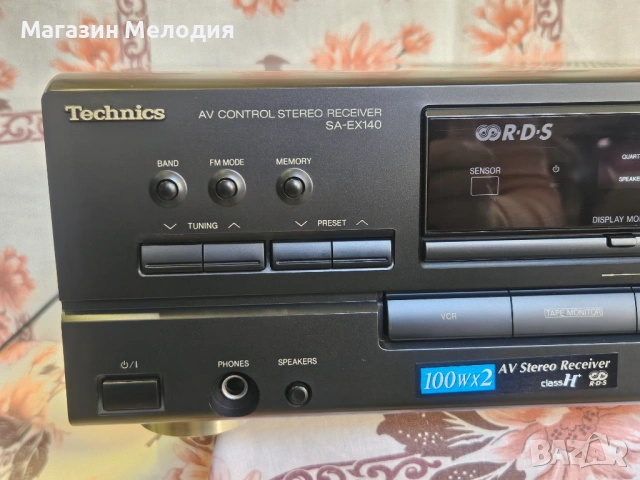 Ресийвър Technics SA-EX140 Две по 100 вата. В отлично техническо и визуално състояние., снимка 4 - Ресийвъри, усилватели, смесителни пултове - 51341211
