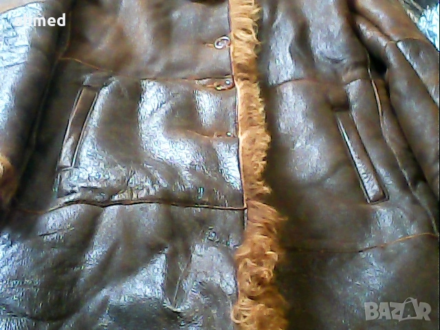 красиво кожено балто сес косъм от овци, снимка 3 - Палта, манта - 52675885