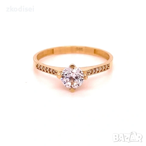 Златен дамски пръстен 1,70гр. размер:57 14кр. проба:585 модел:36955-5