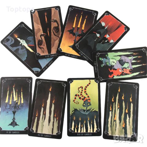 Таро: Boo Tarot & The Nightmare Before Christmas & Shadowland Tarot, снимка 13 - Карти за игра - 45388993