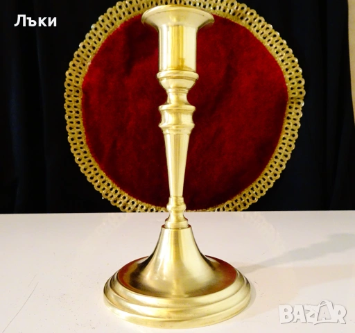 Бронзов свещник 16 см.,Art Deco. , снимка 5 - Антикварни и старинни предмети - 54101365