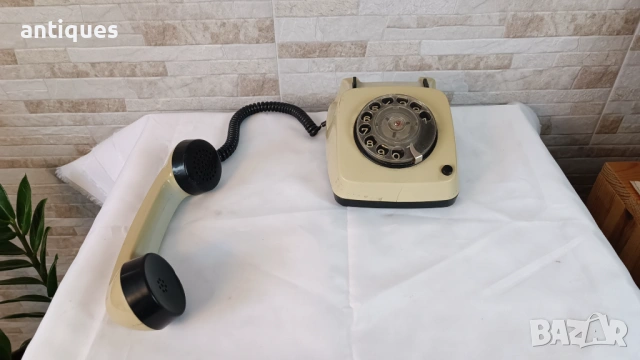 Стар български телефон със слушалка - РЕСПРОМ - ТАБ-600, снимка 6 - Антикварни и старинни предмети - 53346508