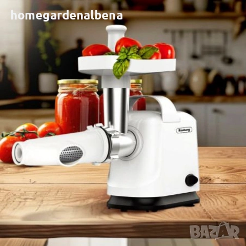 🥩 Месомелачка 800W с Приставка за Домати — Мощна, Тиха, Многофункционална!, снимка 2 - Месомелачки - 54054022