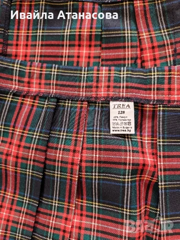 Пола каре с прехлупване - 2 бр., снимка 2 - Детски рокли и поли - 51263689