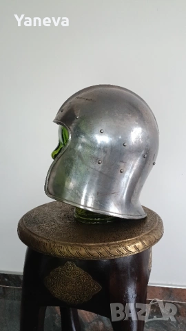 Рицарски, средновековен , шлем Барбута . , снимка 12 - Бойно оръжие - 53891157