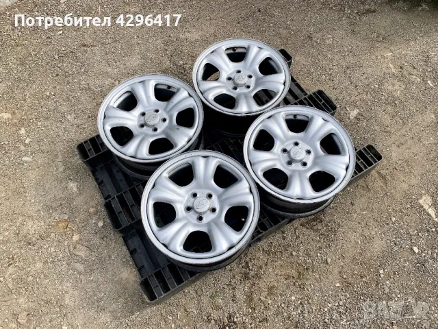 4бр.Оригинални железни джанти + капачки 16цола 5x100 за Subaru Forester,Impreza,Legacy,Outback,XV, снимка 2 - Гуми и джанти - 49468476