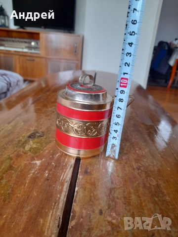 Стара Руска Сувенирна метална чаша, снимка 3 - Други ценни предмети - 51634689