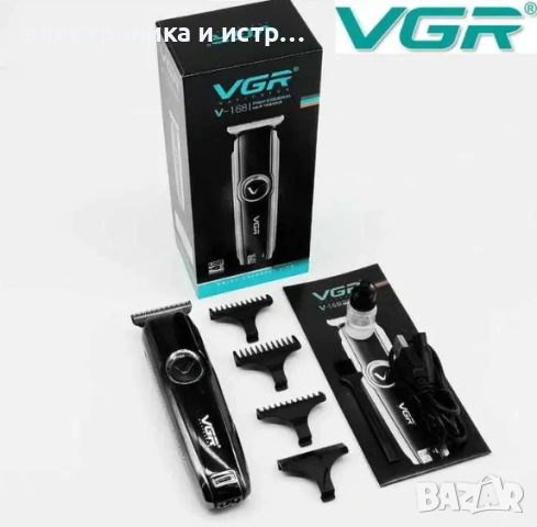 Безжична машинка тример за подстригване, оформяне VGR-168 , снимка 2 - Тримери - 53352172