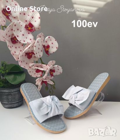 Дамски чехли от Еко кожа с панделка от 36 до 41 номер - 3 цвята, снимка 11 - Чехли - 45496210