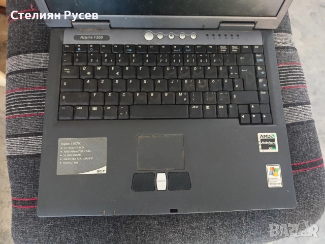 за части цял лаптоп acer aspire 1300 15 инча -цена 25лв, или 12,78 евро  моля БЕЗ бартери -зарядното, снимка 6 - Лаптопи за работа - 52038139