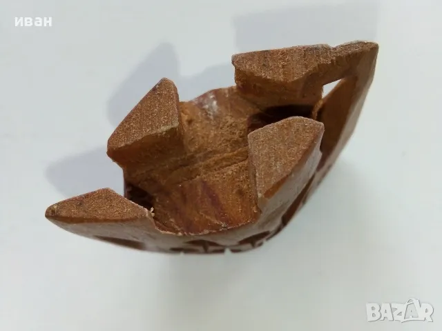 Малка дървена фигурка слон, снимка 3 - Колекции - 49607630