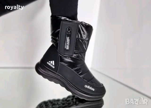 Adidas Черни Дамски Зимни Апрески с Вата Адидас , снимка 3 - Дамски апрески - 52930947