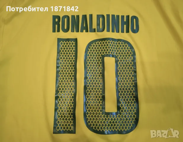 Тениска Бразилия/Brazil, RONALDINHO 10, снимка 2 - Футбол - 48726008