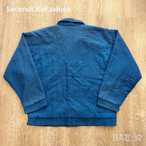 Винтидж мъжко яке Puma синьо, размер XL 7 80-те 90-те ретро ​​, снимка 8 - Якета - 53357170