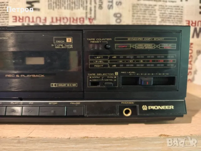 Касетен Дек"Pioneer"CT-1180w, снимка 2 - Декове - 49968229