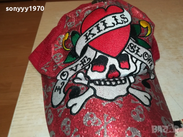 ED HARDY-RED 2208251708, снимка 8 - Шапки - 51455771