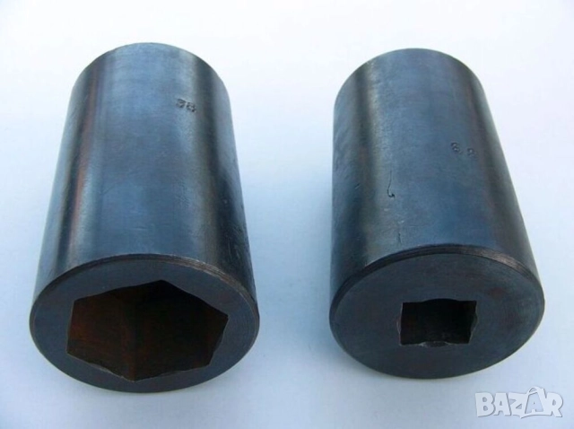 Руска Дълбока ВЛОЖКА 38мм Кв.3/4“ Глух Ключ Камък за Върток Тресчотка Гедоре Инструменти СССР БАРТЕР, снимка 2 - Други инструменти - 51762191