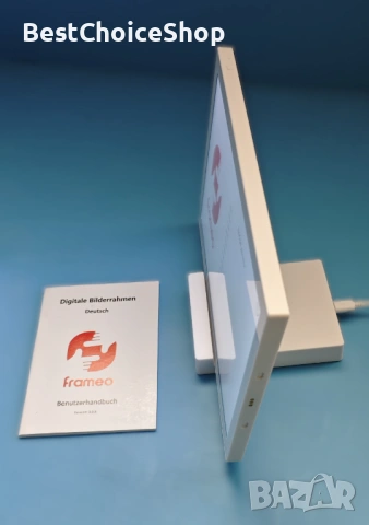 FRAMEO 10.1-инчова WiFi цифрова фоторамка с батерия 5000mAh, 1280x800 HD LCD сензорен екран, 32GB, снимка 4 - Чанти, стативи, аксесоари - 54159404