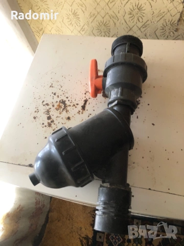 Комплект кран с филтър и тръби за напояване под 16 бара налягане от полипропилен