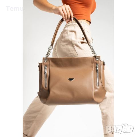 Елегантна дамска чанта през рамо. Размер: 23х33см, снимка 18 - Чанти - 46411750