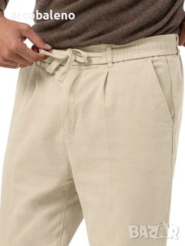 Нови мъжки модерни бизнес прави едноцветни ежедневни панталони, 8цвята , снимка 3 - Панталони - 46473395