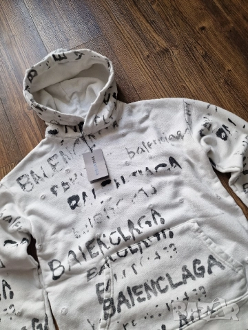 Страхотен мъжки суитчър BALENCIAGA Размер S M L XL 2XL , снимка 3 - Суичъри - 52249893