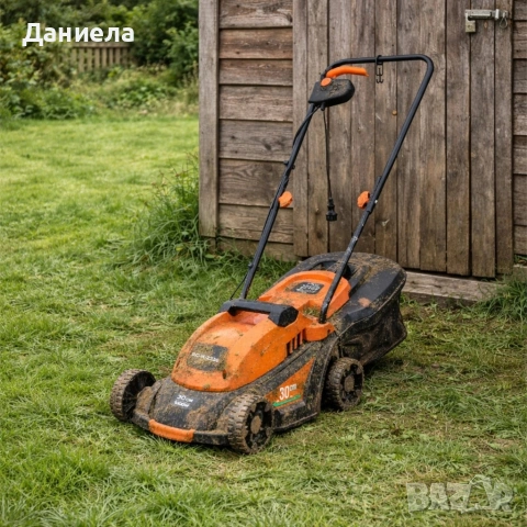 Мощна и лека електрическа градинска косачка 1000W, Кош за трева 35L, Регулируема височина, снимка 6 - Градинска техника - 53948430