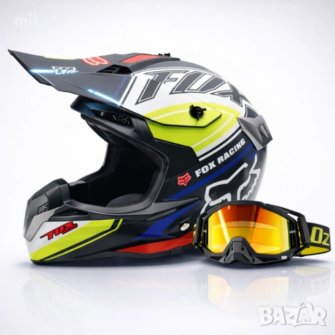 Кросова каска FOX, Full Face, DOT Сертификат, Размер: L