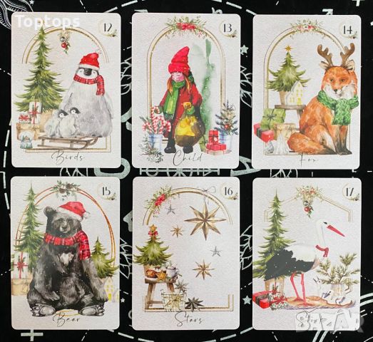 Ленорман карти:Lenormand du Japon&Le Claire Lenormand&Simply Christmas Lenormand, снимка 15 - Карти за игра - 45283365